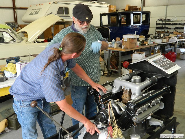 Engine in the process of restoration