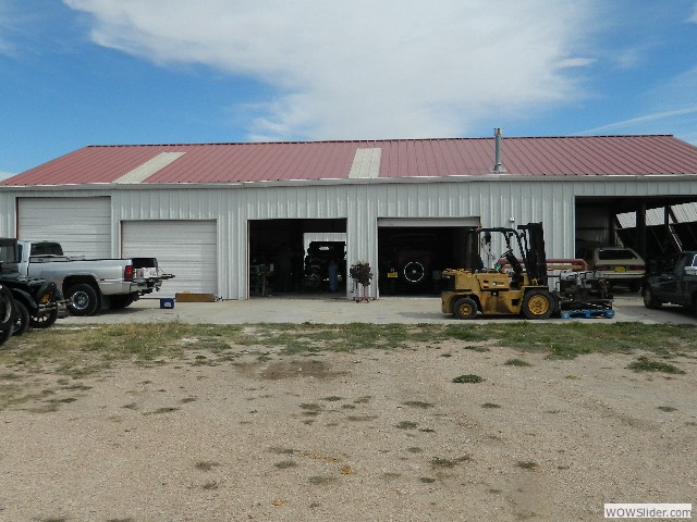 View of Jock's workshop