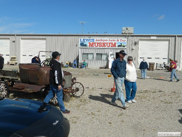 View of the front of the museum