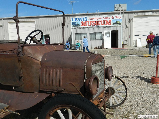 Model T in front of the museum